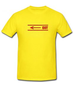 arrow exit yellow tshirt