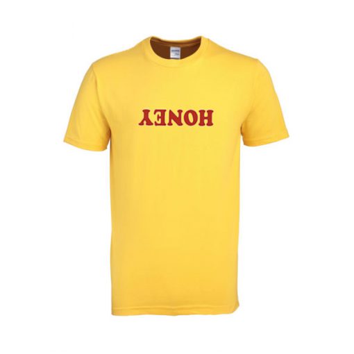 backward writing honey tshirt