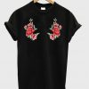 black floral tshirt