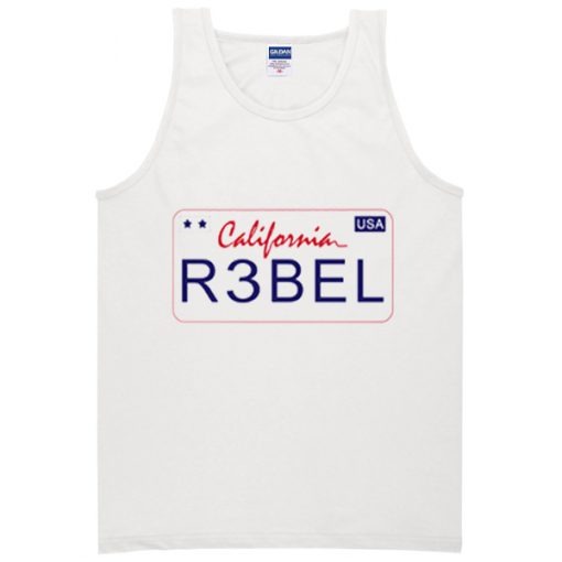 californa rebel USA tank top