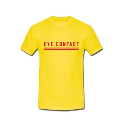 eye contact yellow tshirt