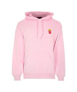 good life french fries pink hoodie