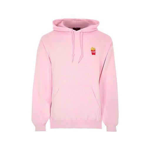 good life french fries pink hoodie