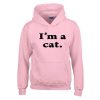 i'm a cat pink hoodie