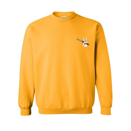 knife in hand sweatshirt