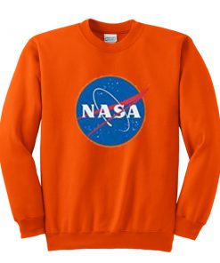 nasa orange sweatshirt