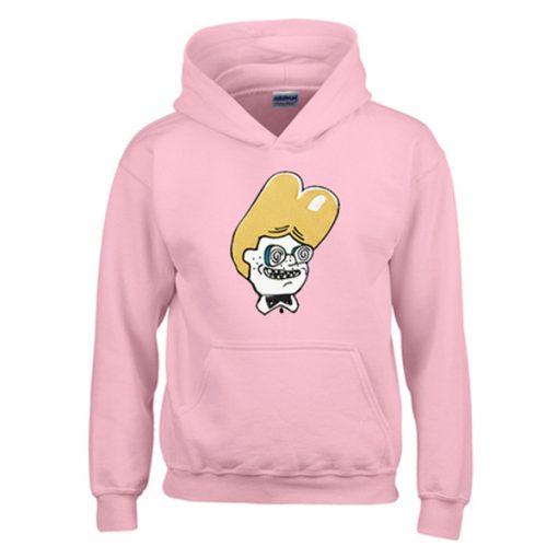 nerd boy cartoon hoodie