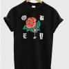 obey spider rose t-shirt
