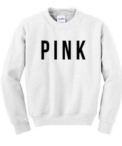pink font sweatshirt
