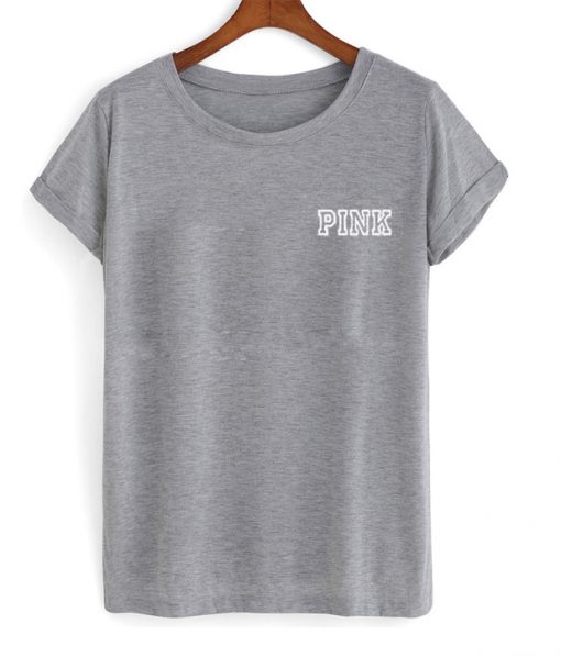 pink pocket t-shirt