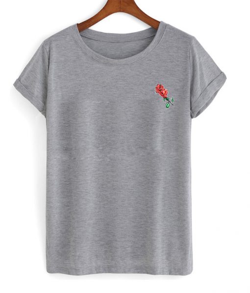 red rose t-shirt