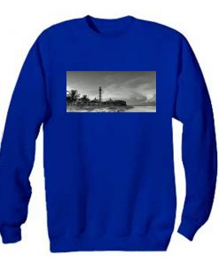 sanibel island lighthouse art sweatshirt