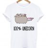 100% unicorn t-shirt