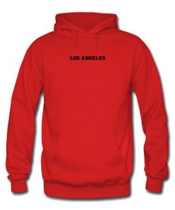 los angeles red hoodie
