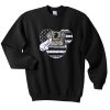 mouse american flag sweatshirt