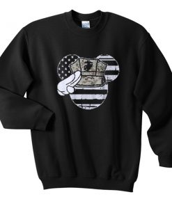 mouse american flag sweatshirt