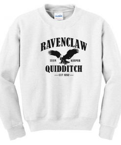 ravenclaw team keeper quidditch est 1092 sweatshirt