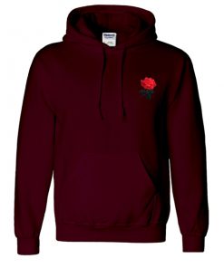 rose maroon hoodie