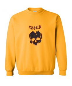 sinner head skeleton sweatshirt