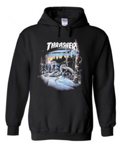 thrasher wolf hoodie