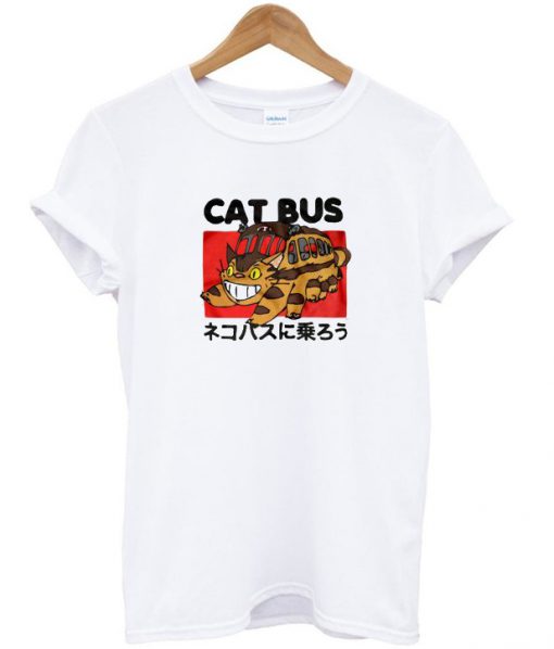 totoro cat bus T-shirt