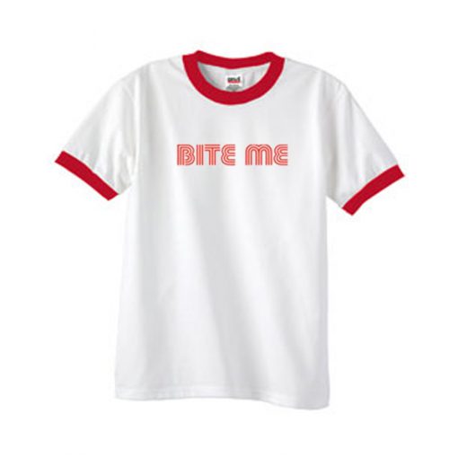 bite me ringer tshirt