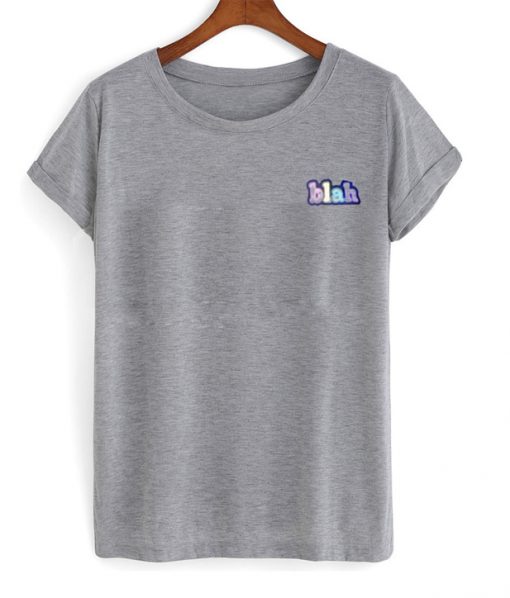blah font t-shirt