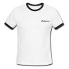 california font ringer tshirt