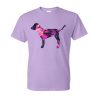 dog flower tshirt