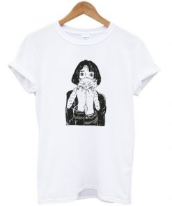 girl with cat t-shirt