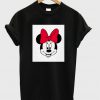 minnie mouse face t-shirt