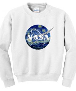 nasa logo van gogh sweatshirt