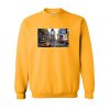 neon streets of times square in korea's sweatshirt