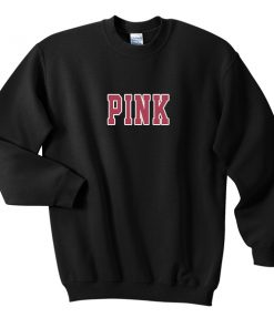 pink font sweatshirt