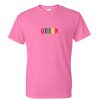 queen rainbow font tshirt