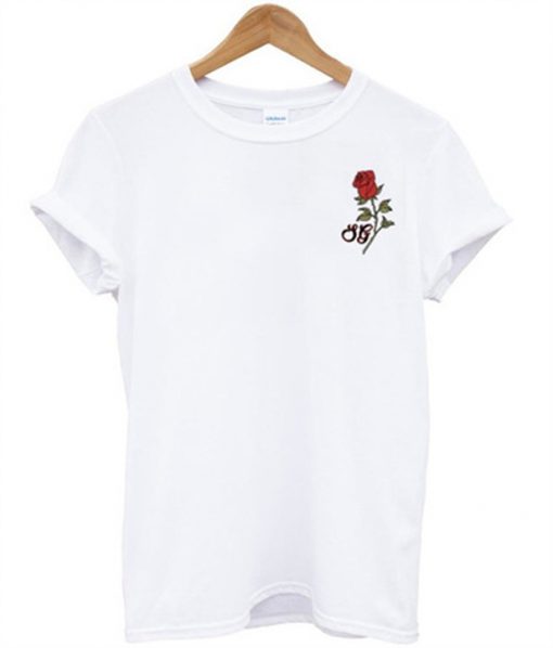 selena gomez rose pocket t-shirt