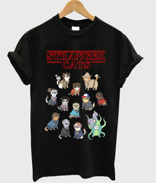 stranger cats t-shirt