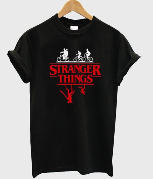 stranger things bike rides t-shirt