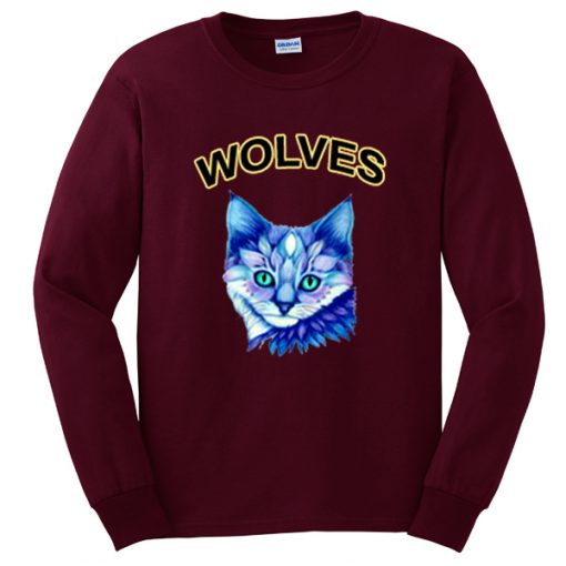 wolves cat sweatshirt