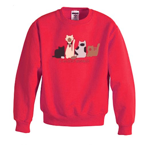 Ed And Taylor Transparents Funny Cat Sweatshirt