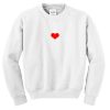 love heart sweatshirt