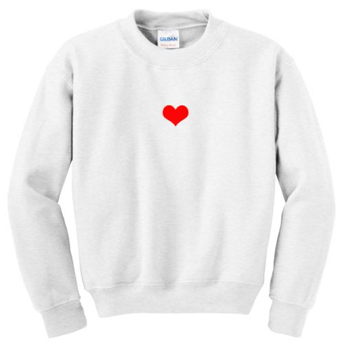 love heart sweatshirt