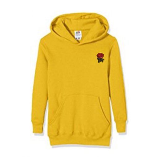 rose yellow hoodie