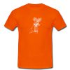 hold flower orange tshirt