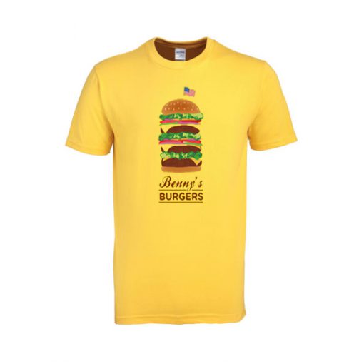 stranger things benny's burgers tshirt