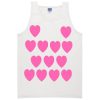 Pink Heart Tank Top