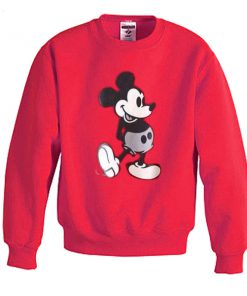 mickey mouse red sweatshirt