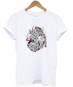 skull fire riders t-shirt