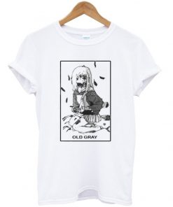 old gray anime t-shirt