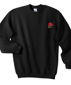 red rose sweatshirt